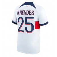 Paris Saint-Germain Nuno Mendes #25 Bortatröja 2023-24 Korta ärmar